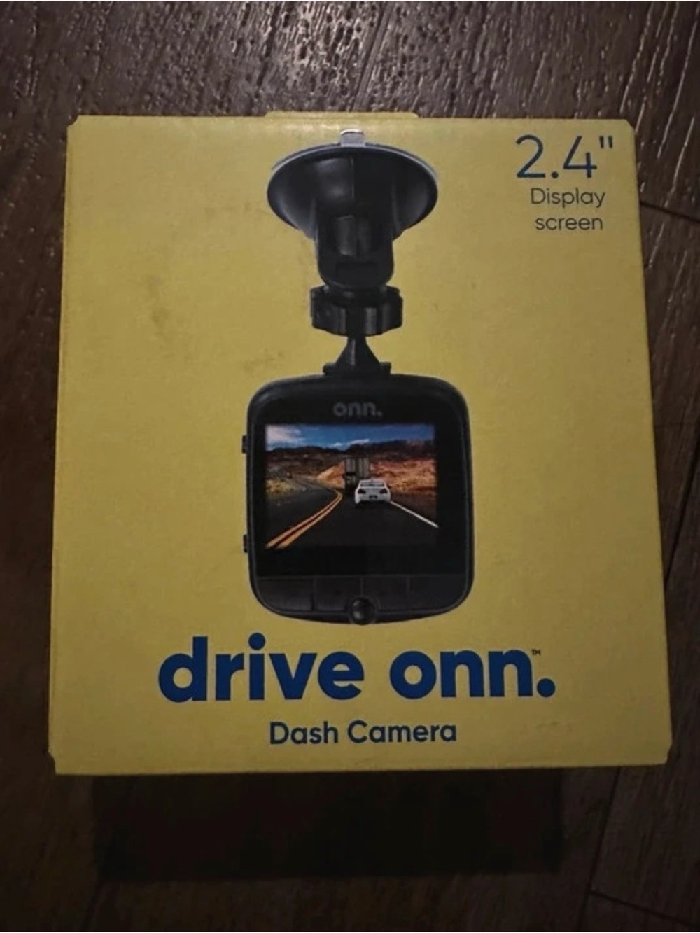 Black Dash Camera with 2.4" Display and Mount